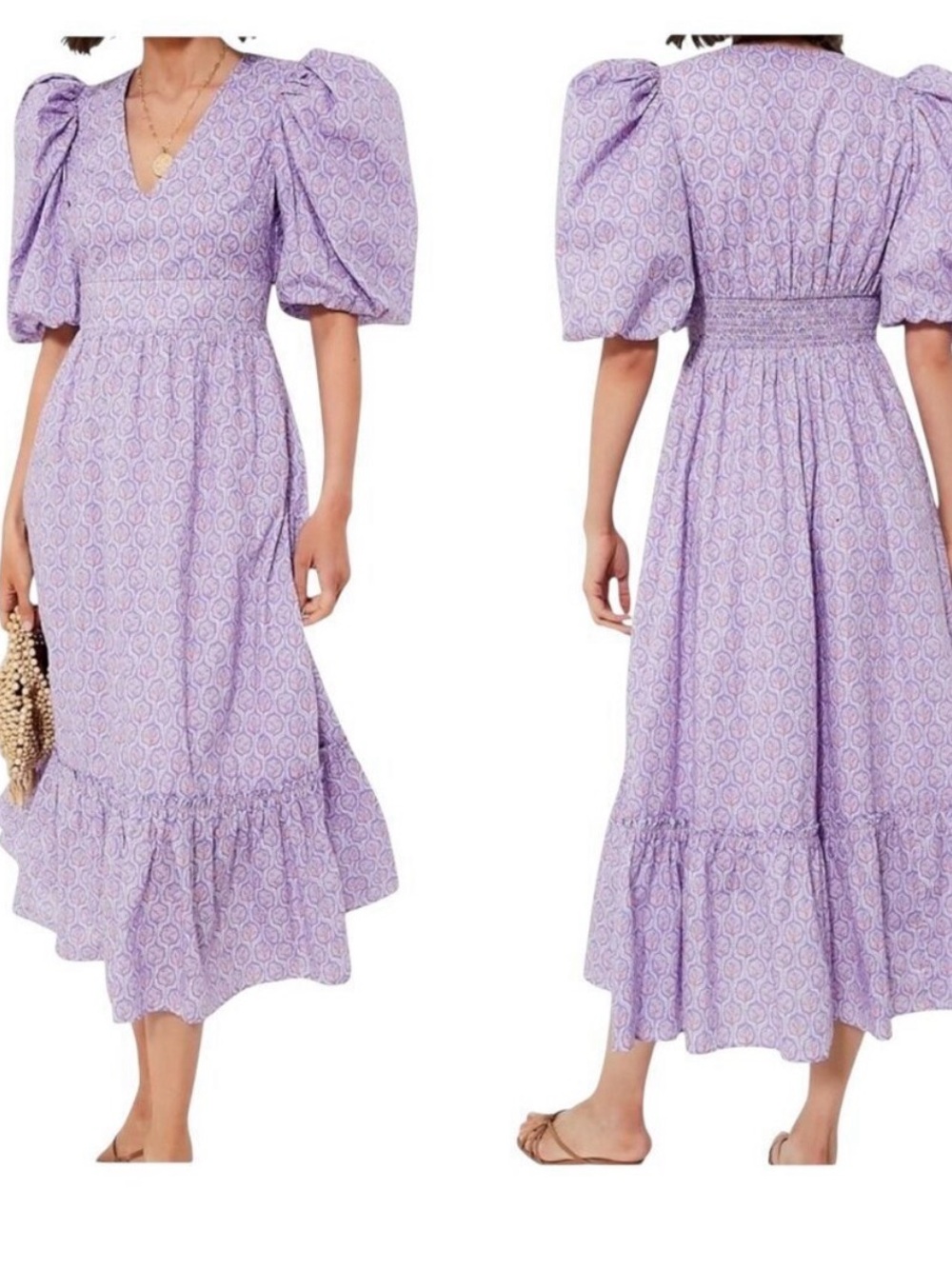 Hyacinth House Tuckernuck Lindley Lilac Midi Dress